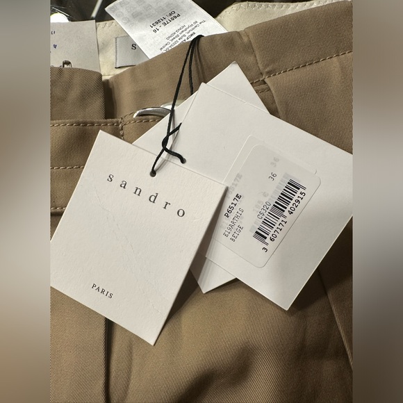 SANDRO PARIS BEIGE PANTS - Picture 8 of 10